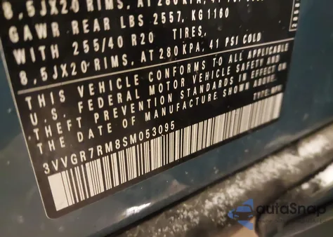 2025 Volkswagen Tiguan 2.0T Se R-Line Black z USA, uszkodzony, nr VIN 3VVGR7RM8SM053095